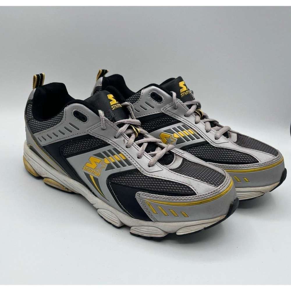 Starter Men's Running Shoes Gray Black Yellow Size 8.5 Weston‎ Sneakers Athletic